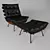 Elegant Leather Armchair 3D model small image 1