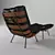 Elegant Leather Armchair 3D model small image 2