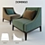 Domingo Salotti Sikka Chair: Modern & Stylish Armchair 3D model small image 1