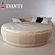 Title: Evanty Orchidea Round Bed - Elegant and Spacious 3D model small image 1