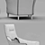 Elegant Armchair for Salon 3D model small image 3