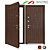 Modern Entry Steel Door MASTINO NOVARA 3D model small image 1