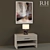 Elegant Nightstand Set: RH Meade, Best&Lloyd Gem Lamp & Karen Darling Art 3D model small image 1