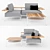 Gloster Tray Lounge Set 3D model small image 1