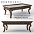 Bernhardt Villa Medici Coffee Table (355-022) - Classical Elegance for Your Living Space 3D model small image 1