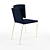 Sleek Modern Chair 3D model small image 3