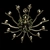 Vintage Art Deco Chandelier 3D model small image 2