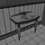 Elegant Serenade Console 3D model small image 2
