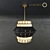 Elegant Walt Lantern Chandelier 3D model small image 1