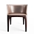 Elegant Satin and Leather Chair 3D model small image 3