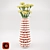  Vibrant Orange Azucar Vase 3D model small image 1