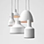 Industrial-Inspired Pendant Lamps Set 3D model small image 2