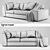 Luxury Ligne Roset Exclusif Sofa 3D model small image 2