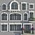 Modern Classic Windows & Doors Set 3D model small image 4