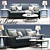 Elegant Malory Sofa: Style Meets Comfort 3D model small image 1