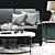 Elegant Malory Sofa: Style Meets Comfort 3D model small image 2