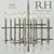 Modern nickel-plated 12-light chandelier 3D model small image 1