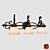 Elegant Golden Lighting Fixture 3D model small image 1