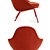 Modern Dot Armchair: Stylish and Compact 3D model small image 3