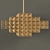 Bronze Geometric Pendant & Sconce 3D model small image 3