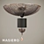 Elegant Masiero Nuare Pendant Light 3D model small image 1