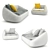Alf DaFre Bamboo Sofa & Chair 3D model small image 1