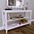 Elegant Cassie Console Set 3D model small image 2