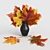 Autumn Charm: Maple Leaves in Vase 3D model small image 2