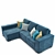 Modern Baxter Sofa 3D model small image 3
