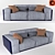 Loft Inspired Sofa 3D model small image 1