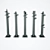 Versatile Screw Piles: 5 Models 3D model small image 1