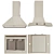 Classico Series Hoods - Modern Elegance in Bronze 3D model small image 1