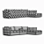 Elegant ROSHE BOBOIS Corner Sofa 3D model small image 3