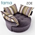 Modern Armchair Zoe: Spanish Elegance 3D model small image 1