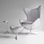 Fritz Hansen Egg Chair Set 3D model small image 2