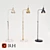 Vintage Metal Task Floor Lamp 3D model small image 1