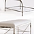 Sleek Metal Bench: Sutton House 3D model small image 2