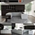 Ultra-Modern Kitchen Tea Set 3D model small image 1