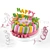 "Happy Birthday" Fondant Cake 3D model small image 1