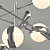 Elegant Ipanema Chandelier Set 3D model small image 2