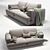 Bosc Duffle 2-Seater Sofa 3D model small image 3
