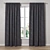 Sleek Polys Curtain Set 3D model small image 1