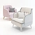 House Doctor Retro Style Armchair 3D model small image 2