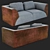 Luxury Bentley Home Sofas 3D model small image 3