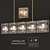 Modern Hexagonal Chandelier & Sconces 3D model small image 1