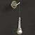 Elegant Bronze Chandelier & Sconces 3D model small image 3