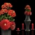  Vibrant Red Floral Bouquet 3D model small image 1