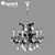 ChampaNero Osgona Contemporary Chandelier 3D model small image 3