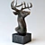 Gilded Majesty: Deer Head Sculpture 3D model small image 1
