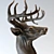 Gilded Majesty: Deer Head Sculpture 3D model small image 2